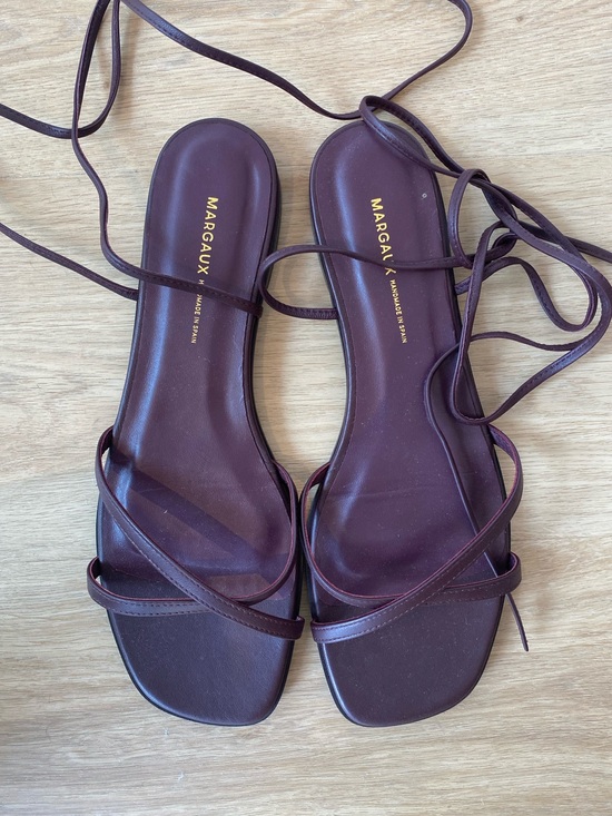 Margaux Shoes - Margaux Burgundy Wrap Sandal